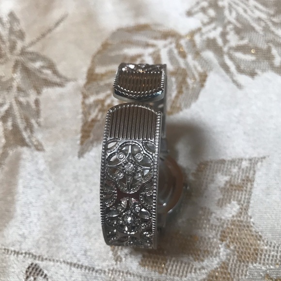 Charming Charlie Silver Cuff Watch - Picture 4 of 8